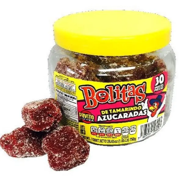 Bolitas Pavito Bolitas Tamarindo Con Azúcar 28.45oz 750g Sweet Tamarindo Candy