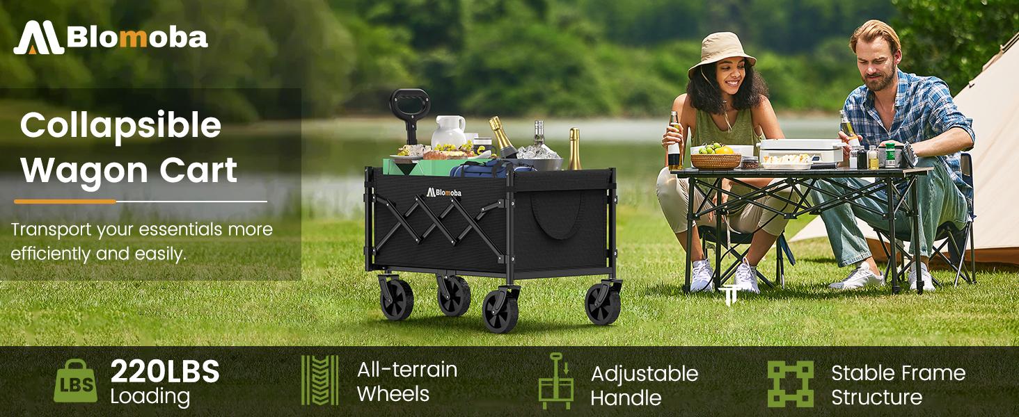 Heavy Duty Folding Utility Wagon Cart - Portable Shopping Cart Trolley, Collapsible Foldable Trolley with Wheels, 220lbs Large Capacity for Grocery Shopping, Outdoors, Heavy Duty Folding Trollies Heavy Duty Folding Utility Wagon Cart - Portable Shopping Cart Trolley, Collapsible Foldable Trolley with Wheels, 220lbs Large Capacity for Grocery Shopping, Outdoors, Heavy Duty Folding Trollies