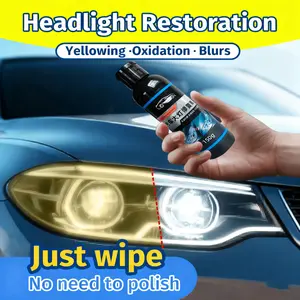 1pc IFUBO Universal Lamp Lens Repair Tool Set | Car Headlight Deoxidizer, Innovative Headlight Polishing and Clean Light Set, Non-Abrasive Quick Repair Solution, Material: Plastic, Headlight Repair Liquid