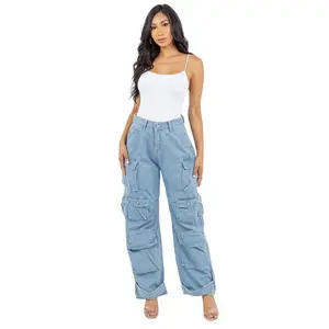 SEXY CARGO STYLE DENIM PANTS