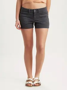 UNIONBAY Women’s Delaney 3.5" High-Rise Stretch Twill Shorts, Summer Casual Bottoms with Zip Fly