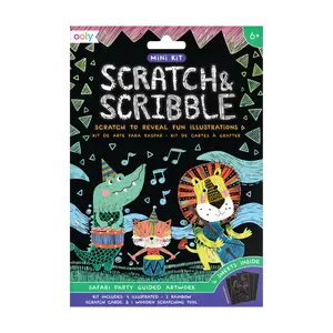Safari Party Scratch and Scribble Mini Scratch Art Kit