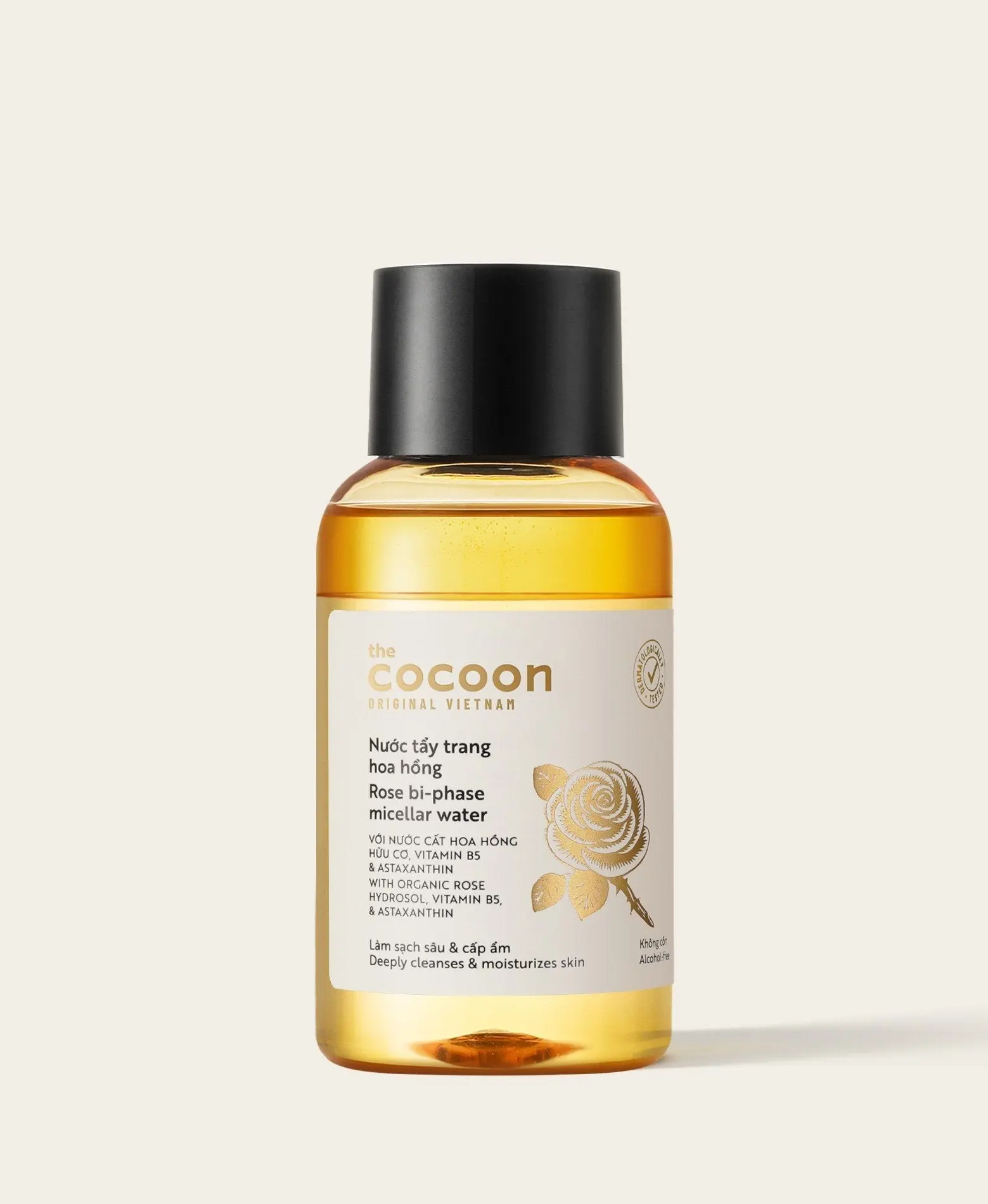 Rose bi-phase micellar water 140ml - 100% Vegan Cosmetics