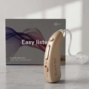 Coniler D-207 OTC Rechargeable Ear back digital hearing aid for Adults - Healthcare Medical Supply, Enhanced Sound Clarity, No Prescription