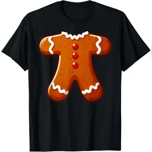 Gingerbread Man Costume Adult Men Women Cookie T-Shirt Durable Cotton Tee