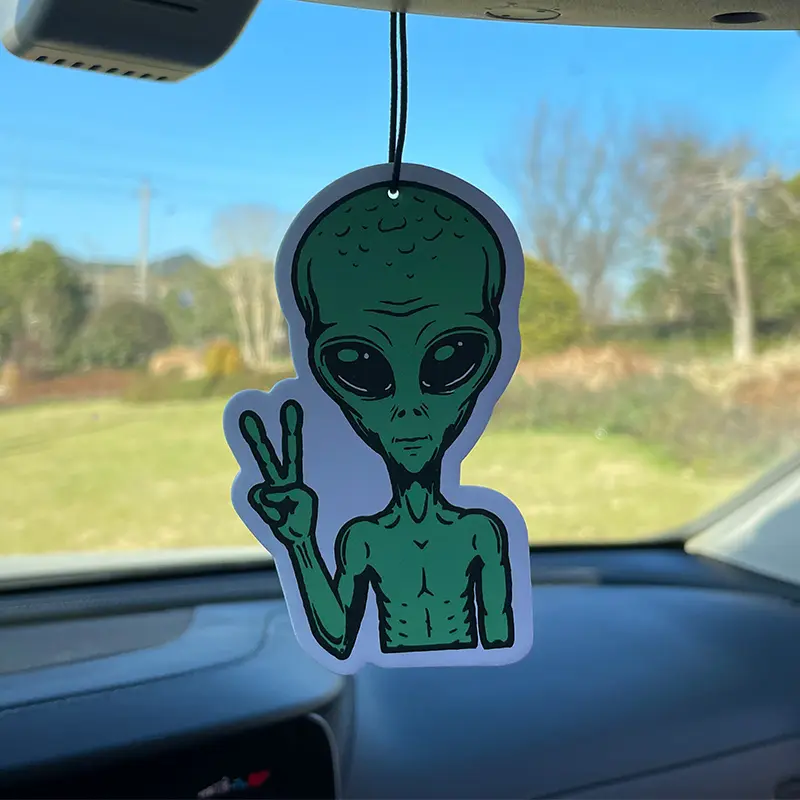 Alien Arctic Ice Scented Car Air Freshener, Car Interior Accessories, Non-Toxic Sea Salt & Aloe Vera, Lasts over 60 Days, Hanging Vent Clip, Ifra Safe, Gift Idea, Car Accessory