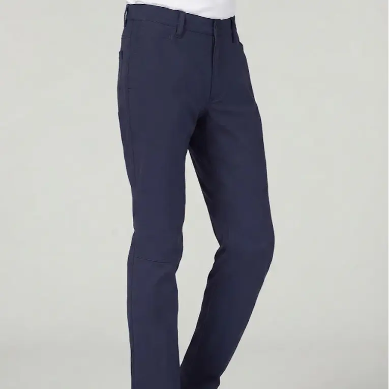 New Eddie Bauer Mens Navy Atlantic Blue UPF 50+ Strech Tech Pants w Pockets