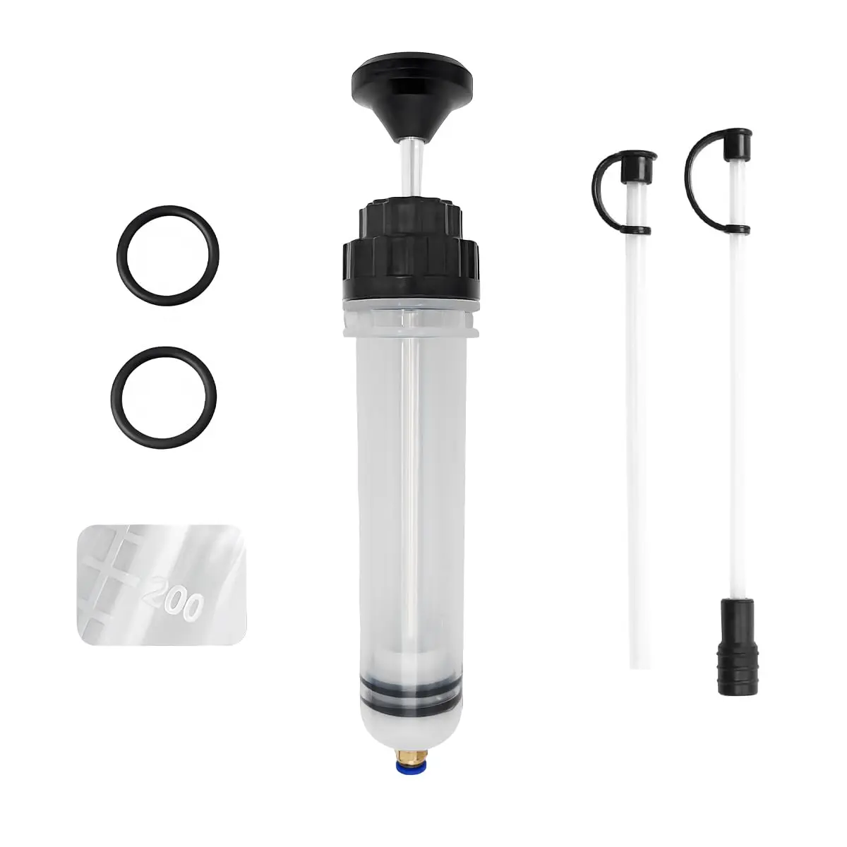 200CC Oil Fluid Extractor Vacuum Siphon Pump, Manual Fluid Extractor Pump, Automotive Fluid Extractor 200ml, Universal Car Accessories for Oil Change Work