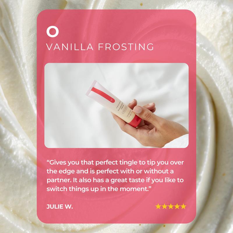 PURE ROMANCE O Vanilla Frosting Cream Body Care Moisturizers with TriPlex Tingle & Sensory-Enriching Ingredients 1 fl oz