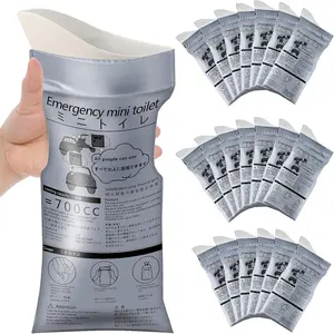 【No More Road Trip Panic! 】7/14/21-PCS Disposable Emergency Urine Bags Portable Travel Toilet for Car & Camping Camping Accessories