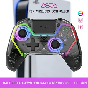 PS5  Hall Effect Wireless Controller - No Drift!| Auto-Fire for Gaming Wins| Works on PS5/PC/Phone/Steam| Type-C Interface Continuous Fire & Precision Joystick| Multi-Platform Compatible (PS5/PC/Android/iOS) with Touchpad