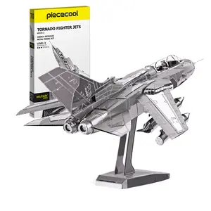 3D Metal Puzzles for Adults, Tornado Fighter Jets Model Kits, 3D Battle-Plane Model Building Kit, DIY Craft Kits Difficult 3D Puzzles
