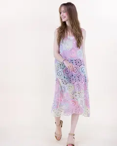 Medallion & Patchwork Squares Crochet Summer Kimono Cardigan – Boho Open Front Lightweight Duster