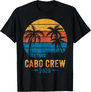 Cabo Crew 2025 Mexico Vacation Trip Matching Family Vintage T-Shirt