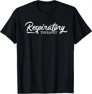 Respiratory Therapist T-Shirt – Therapy & Care Week Appreciation Tee Alternative Breathable  Cotton Fabric Menswear