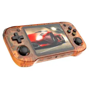 R36H Pro Max Retro Handheld Game Console,15000+ Games with Open Source Linux System,23+Emulators,4.2-Inch IPS Screen Portable Game Console,3500mAh Battery,Exclusive Horizontal,Gifts for Adult (Orange)
