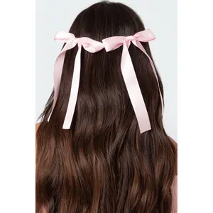 Satin Effect Ribbon Hair Clip Pack Satin Effect Ribbon Hair Clip Pack