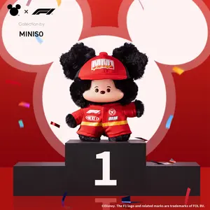 [Limited Edition New Product] MINISO Disney Mickey F1 Speed Life Collaboration Series PVC Plush Keychain Doll Cartoon