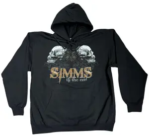 SIMMS Double Skull Hoodie -Black