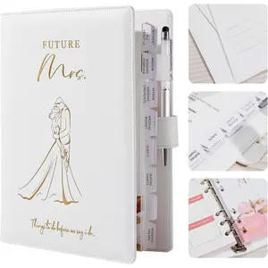 Future Mrs Wedding Planning Book and Organizer  Set, Destination Wedding Planners, White Proposal Planner  for Bride to Be and Engaged Couple, Cool Engagement Gifts for Her