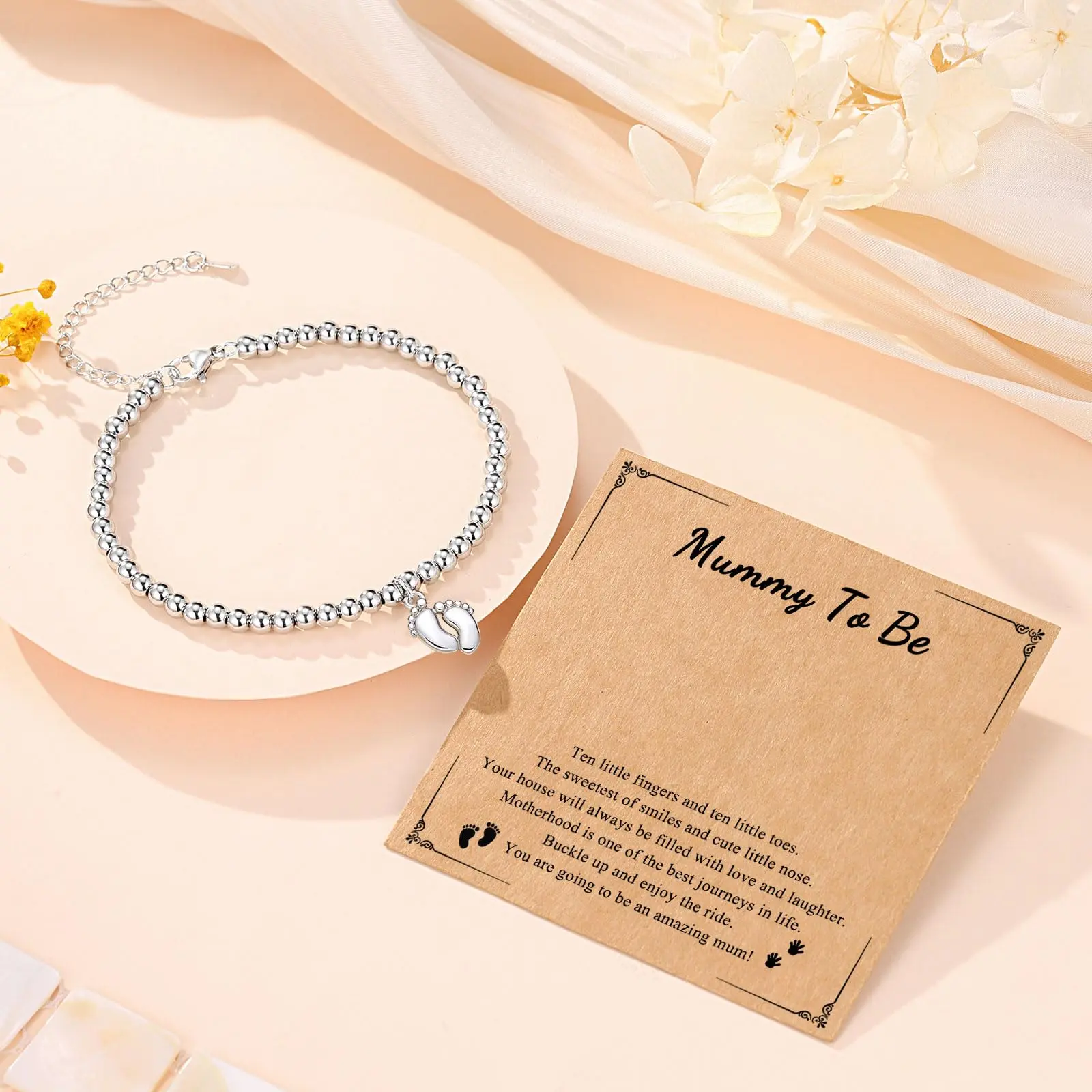 Artificial Gemstone Jewelry Bracelet - New Mum & Expecting Mum Gift for Birthday, Christmas