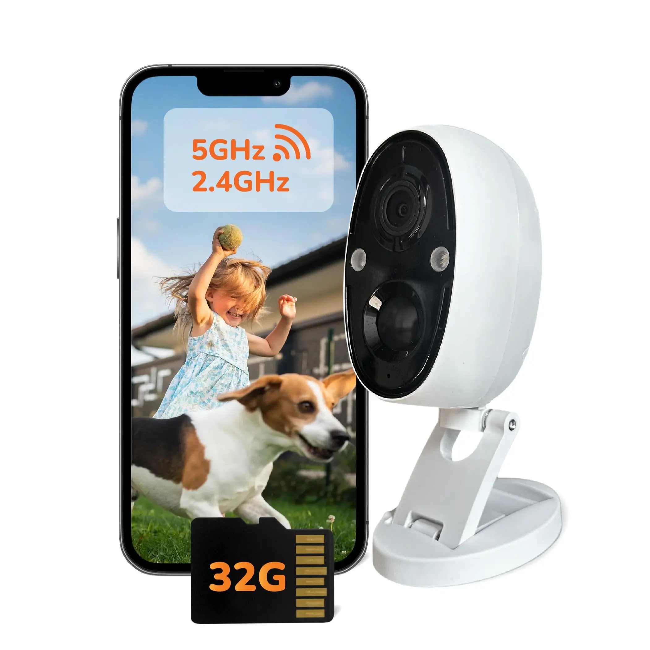 Magnetci Security Camera With 32G Card