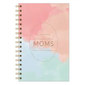 Franklin Planner Simplicity for Moms Weekly Wire-bound Planner Classic Jan 2026 - Dec 2026