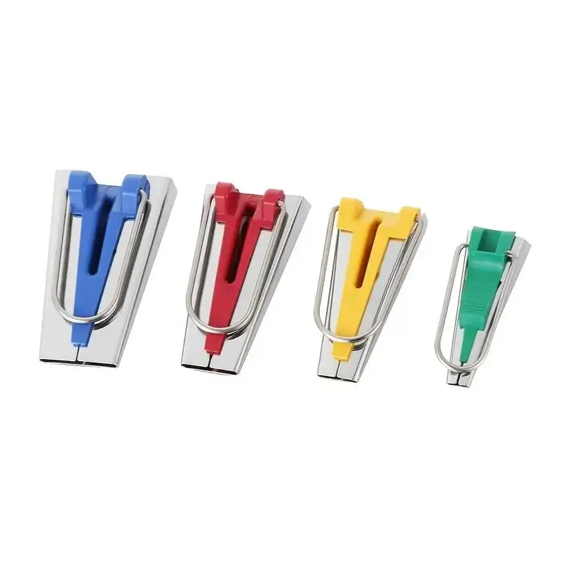 5 Counts/set Fabric Bias Tape Maker, Splicing Cloth Maker, Diy Quilting Binding Tape Maker, Sewing Tool, Sewing Accessories