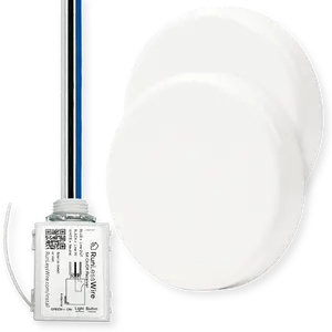 3-WAY BUTTON KIT: 2 Self-Powered Wireless Button Switches + 1 On/Off 5A Receiver