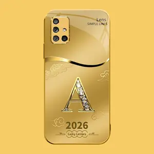 Suitable for [Galaxy A51 5g] high-end phone case🤩，choose from 26 letters of the English alphabet, each with an exquisite auspicious cloud pattern to bring you good luck 995