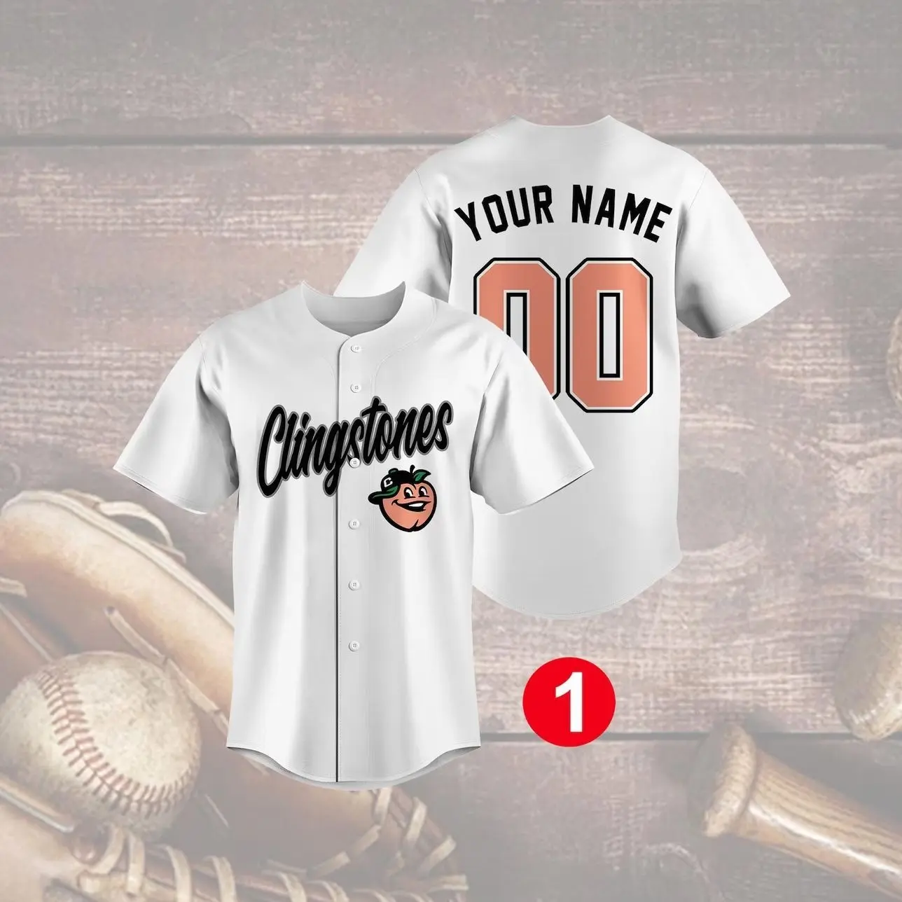 Custom Clingstones Baseball Jersey, Personalized Softball Shirt, Your Name and Number, Sports Team Uniform, Fan Gift Idea 1E3