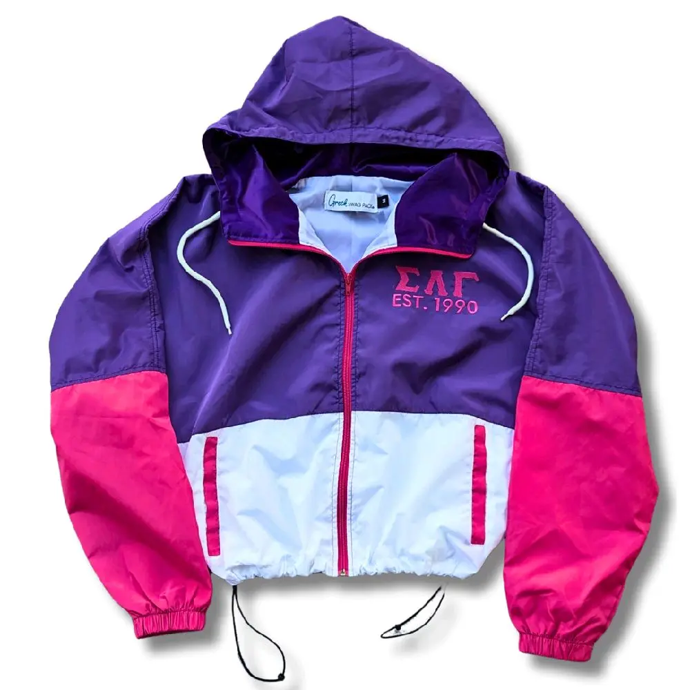 Sigma Lambda Gamma Cropped Windbreaker Sigma Lambda Gamma Cropped Windbreaker