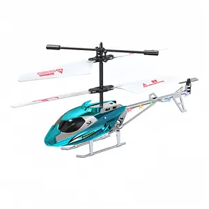 Remote Control Helicopter with LED Lights, 2.4G Alloy RC Helicopter with Altitude Hold, One Key Take Off/Landing, Durable Flying Toy Gift for Kids & Adults Beginners, Requires 3 AAA Batteries
