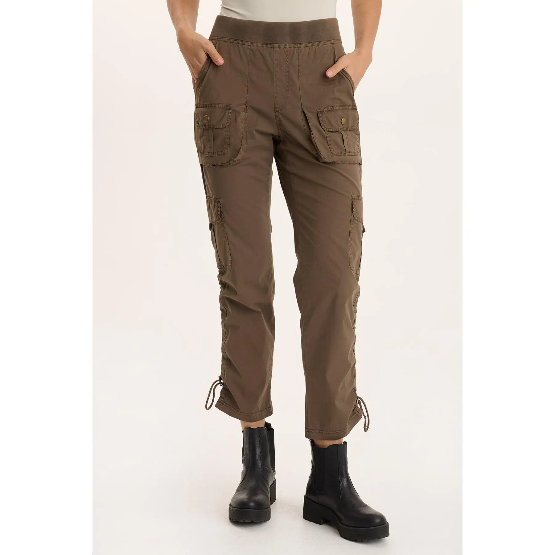 Keon Adjustable Cord Slim Leg Cargo Pant