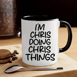 11oz/15oz I'm Christ Do Christ Thing Black Ceramic Coffee Mug, Best Gifts For Christmas, Gift for commercial Drinkware Beverage