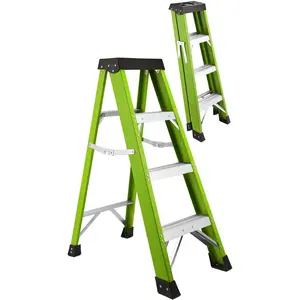 Fiberglass Step Ladder, 330-Pound Capacity, Type IA, Portable Folding Platform Step ladders for Home (4/6/8 Foot)