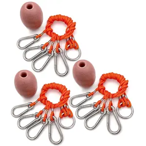 AirFly 4 Arm Crab Trap Harness with 304 Stainless Steel Hooks and Float, Combo, 3 pieces