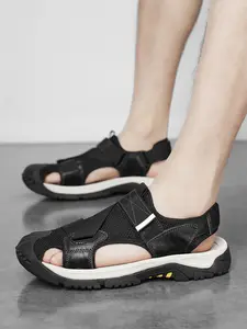 Men's Closed Toe Sandals Gladiator Sandals Athletic Sandals Adventure Sandals Outdoor Sandals Trekking Sandals Breathable Lightweight Non-Slip Cushioned Soft Flexible Wide Width Beach Shoes Trail Sandals Trendy Summer Hiking Vacation Big Size 11-13