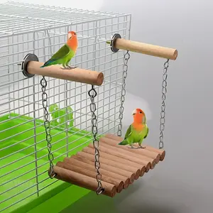 Metal rope ladder stand for budgerigars/cockatoos cage bird ladder perch