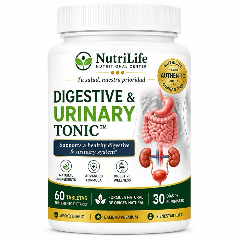 Digestive & Urinary Tonic, 60-Tablet Healthcare Supplement for Digestive & Urinary Health