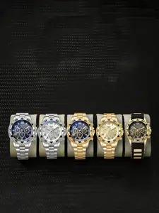 Men's Quartz Analog Watch Set, 5pcs Steel Band Alloy Case, Business Casual Wristwatch, Men's Fashion Timepiece, Durable & Stylish Design