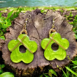 Resin Flower Earrings
