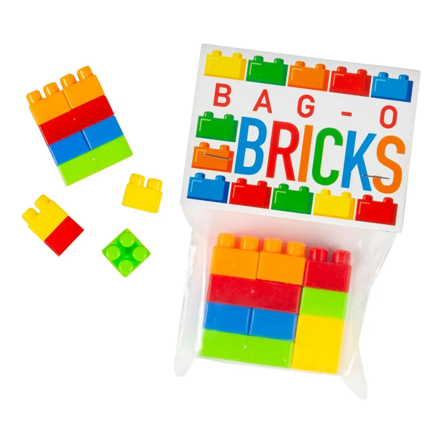 Oriental Trading Company Assembly Blocks Set - 12 Packs Stacking Game, 10-Piece Vibrant Color Percussion Toy Building Sets for Kids