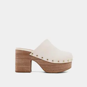 ShuShop Cream Gigi Heeled Clog