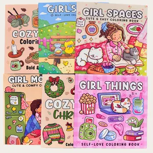 3/6 Piece Multi-Theme Cute Coloring Book Set, Rich Patterns, Enjoy Painting Process, Stress Relief Drawing, Perfect Daily Leisure Gift