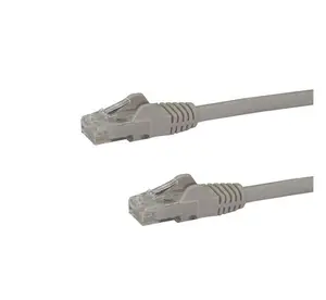 Startech N6PATCH12GR 12 ft. Cat6 Ethernet Patch Cable with Snagless, Gray