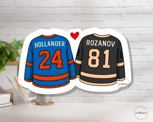 Heated Rivalry Jersey Sticker, Hollanov Waterproof Vinyl Decal, Hockey Romance Movie Sticker, Laptop Water bottle Stickers