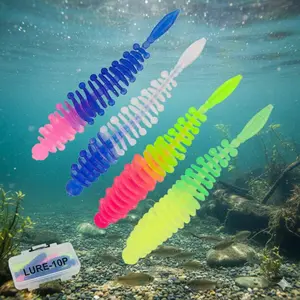 Upgrade Your Fishing Gear with 5.5cm 1.2g Micro Soft Bait Lures – Realistic Thread Design, Freshwater & Saltwater Use, Multi-Color Options, Portable Tackle Kit for Outdoor Fishing.