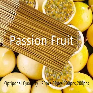 Passion Fruit Incense Stick, 22.0cm, Passion Fruit Scented, Long-Lasting Fruit Scent, Natural Wood Aroma, Ideal for Yoga, Meditation, Home Decor, Hotel, Spa