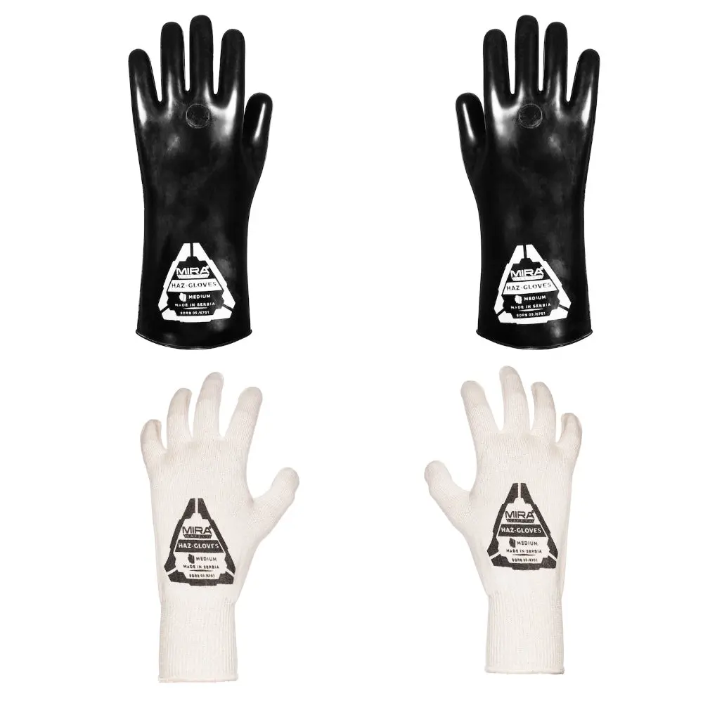MIRA Safety® HAZ-GLOVES® Butyl Gloves for CBRN Protection